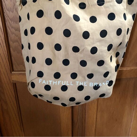 Faithful The Brand Tote Bag La Saison Polka Dot Handmade - Picture 12 of 15